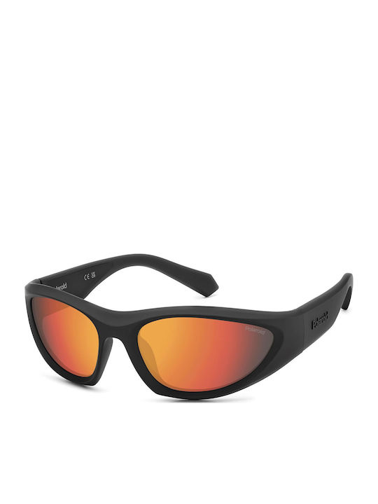 Polaroid Men's Sunglasses with Black Plastic Fr...