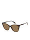 Polaroid Damen Sonnenbrille mit Braun Schildkröte Kunststoff Gestell und Braun Linse PLD4181/S 086/SP