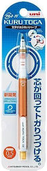 Mitsubishi Mechanical Pencil Kuru Toga Standard Pipe Slide Model Orange 0.5 Mm M5-450 1 Piece 4 4902778028148