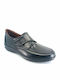 Leder Damen Mokassins in Schwarz Farbe