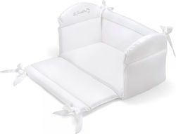 Pali Sweeties Crib Bumpers Classic Inside White