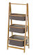 BigBuy Ραφιέρα Μπανιέρας Bamboo 45x34x109cm Γκρι