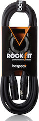 Bespeco XLR Cable XLR Male - XLR Female Black 2m RKMB200