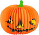 Lampion din hârtie dovleac 36 cm #74565