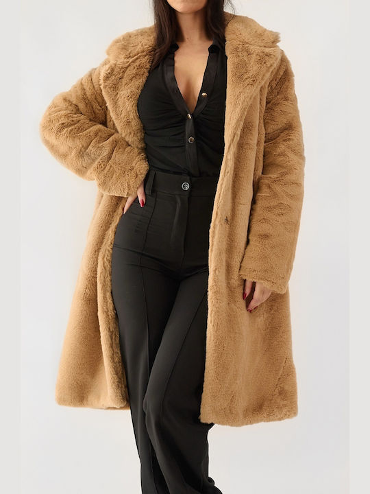 DOT Women's Long Fur Camel