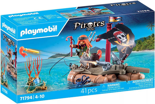 Playmobil Pirates Pirate Raft With Cannons For 4-10 Years
