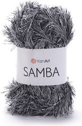 Прежда Art Samba 100g Col K-64 Бяло Черно 100% ...