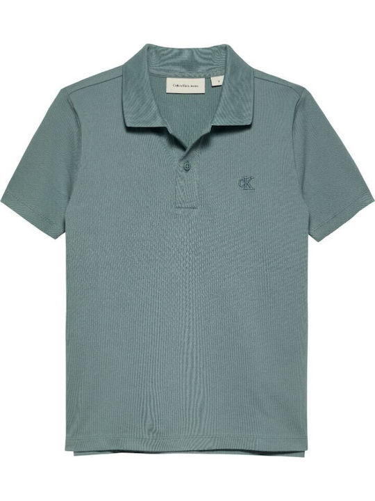 Calvin Klein Kinderpolo Kurzarm Benzin
