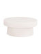 Round Central Coffee Table Wooden Ecru Color M80xL80xH35cm