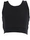 Kinder-Crop-Top Ärmellos Schwarz Allover The Top
