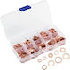 Set 200 Zola Copper Washbasins Various Sizes Storage Box Pink