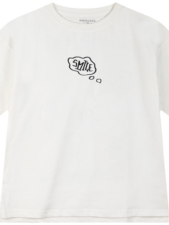 Energiers Kids' Shirt Short Sleeve White