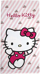 Πετσέτα Θαλάσσης Hello Kitty Ανοιχτό Ροζ 70 X 140 Cm
