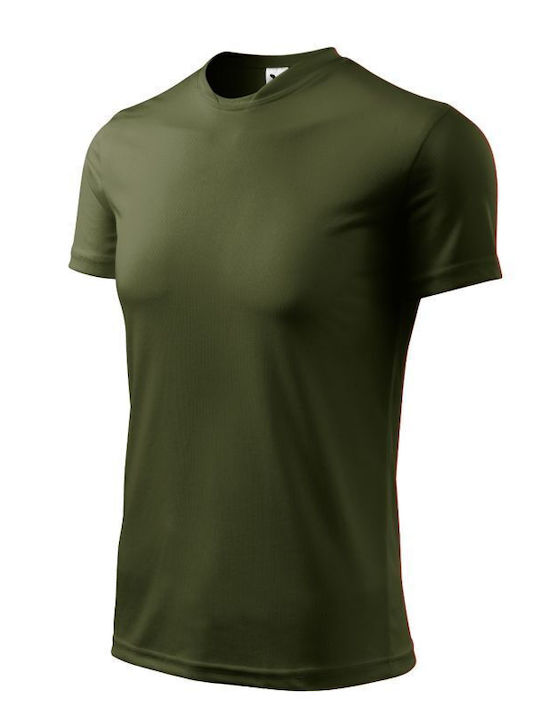 Malfini Ανδρικό Διαφημιστικό T-shirt Κοντομάνικο Military