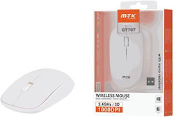 Moveteck GT707 Ασύρματο Ποντίκι Λευκό