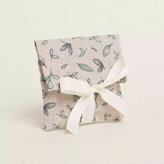 Pouch Ribbon Design Small Leaves Watercolor 12cm X 17cm 385115 Ntampoudis Ntm-385115