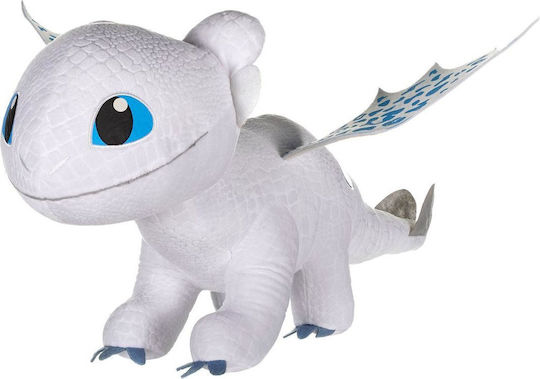 PCMerch Λούτρινο Dragon Light Fury Glow In The Dark White για 3+ Ετών 40 εκ.