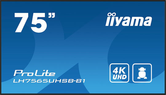 Iiyama LH7565UHSB-B1 Public Display LCD IPS 4K UHD 75"