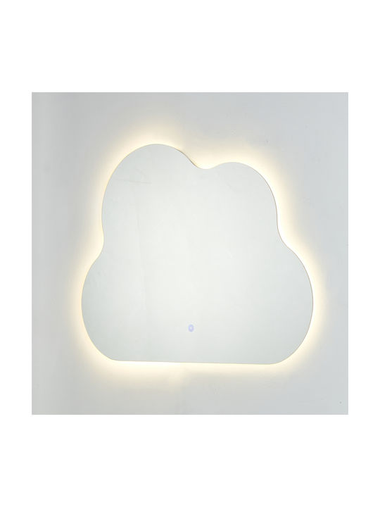 Freebox Като Огледало за Стена с LED Осветление 68x88см 1бр