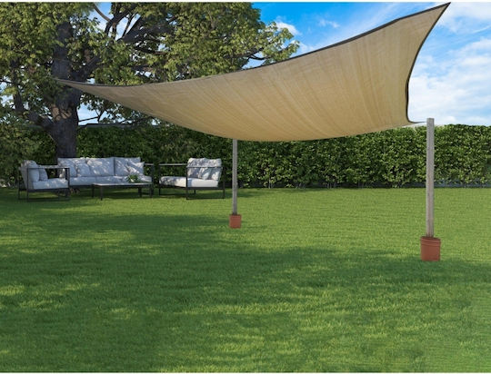 Sidirela Umbrela Sail Bej 3.5x3.5m