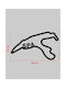 Acrylic Wall Decor F1 Track Spa 50 X 30 Cm Black