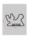 Acrylic Wall Decor F1 Qatar Track 45 X 30 Cm Black