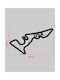 Acrylic Wall Decor F1 Track USA 30 X 18 Cm Black