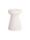 Hocker Für das Wohnzimmer Kunststoff Off-White Color 32x32x46cm