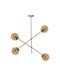Fylliana Pendant Light Bronze for 4 Bulbs E27 80x85cm