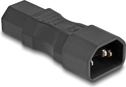 Αντάπτορας Τροφοδοσίας Delock Iec 60320 C14 To C13 Male Female Αντάπτορας Τροφοδοσίας Delock Iec 60320 C14 To C13 Male Female