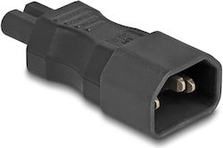 Αντάπτορας Τροφοδοσίας Delock Iec 60320 C14 To C7 Male Female Αντάπτορας Τροφοδοσίας Delock Iec 60320 C14 To C7 Male Female