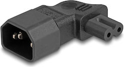 Αντάπτορας Τροφοδοσίας Delock Iec 60320 C14 To C7 Male Female Αντάπτορας Τροφοδοσίας Delock Iec 60320 C14 To C7 Male Female