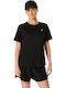 Damen Bluse Kurzärmelig Schwarz