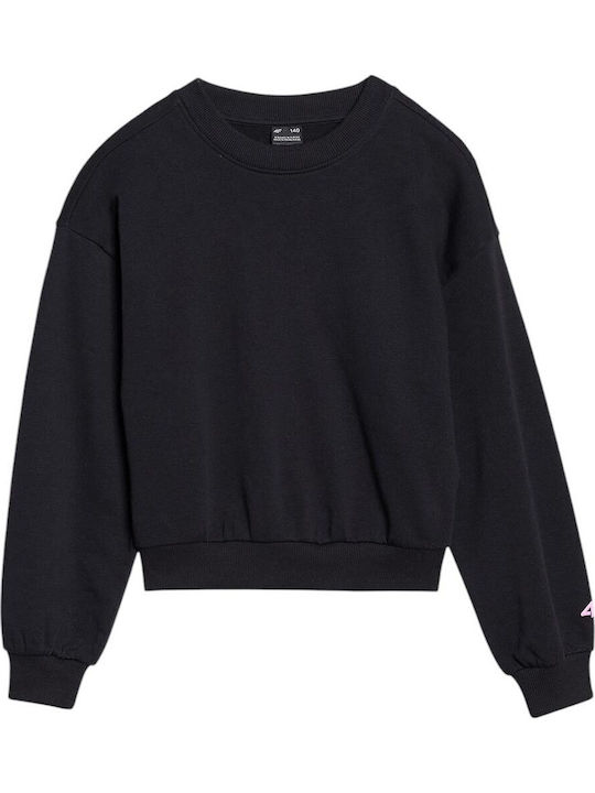 4F Kinder-Sweatshirt Schwarz