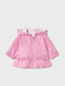 Kids' Casual Jacket Windproof Double Sided with Hood Pink