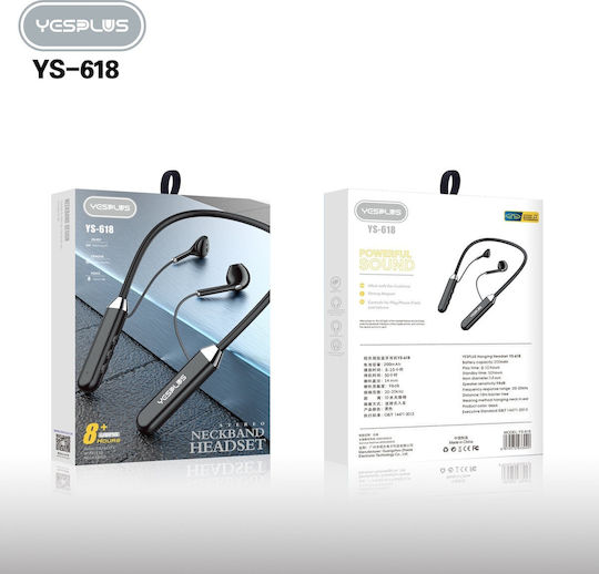 Yesplus YS-618 In-ear Bluetooth Handsfree Ακουστικά Μαύρα