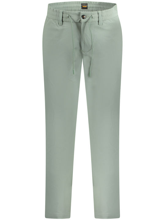 Hugo Boss Trousers Elastic Green