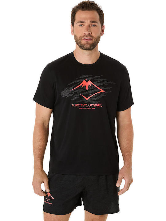 ASICS Fujitrail Sportliches T-Shirt Schwarz