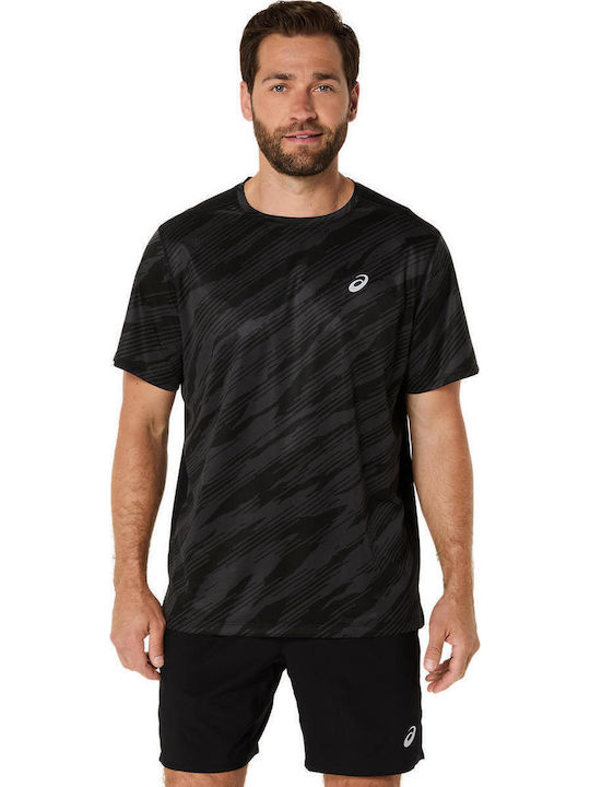Core Athletic Short Sleeve Black Blouse