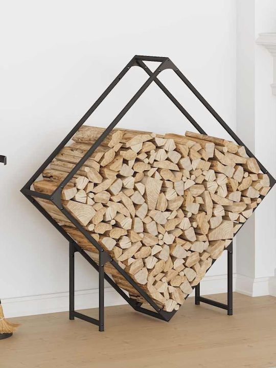 vidaXL Inox Ράφι Αποθήκευσης Ξύλων 100x25x100cm...