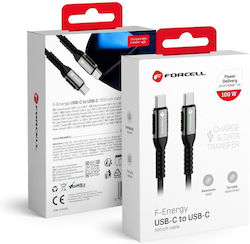 Forcell USB 2.0 USB-C male - USB-C 100W 3m (FOCB-347764) Forcell USB 2.0 USB-C male - USB-C 100W 3m (FOCB-347764)