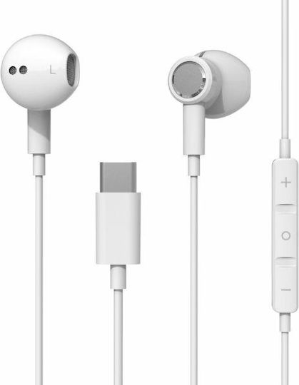 Beline SK194 In-Ear Freisprecheinrichtung Kopfhörer mit Stecker USB-C Weiß