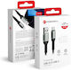 Forcell USB 2.0 Cable USB-C male - USB-A 66W Μαύρο 2m