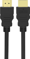 Powertech CAB-H178 HDMI male - HDMI male 10m Μαύρο