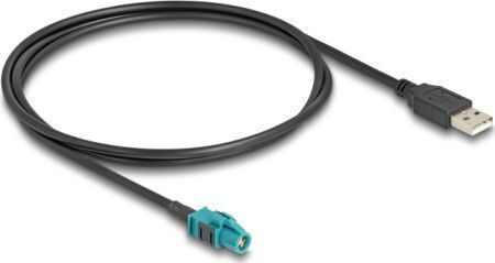 Delock Kabel HSD Z Buchse zu USB 2.0 Typ-A Stecker 1 m Schwarz 90534