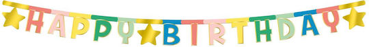 Letter Banner Happy Birthday Retro Μήκος 160cm