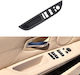 Cadre ornamentale pentru comutatorul de ridicare a geamului ușii din față stânga 51416983705 BMW E60 2008-2010 Volan pe stânga Configurație înaltă Negru