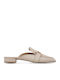 Flat Δερμάτινα Mules σε Ροζ Χρώμα
