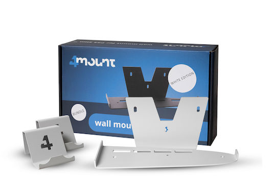 4mount 4mount Wall Mount Βάση για PS5 / PS5 Slim Λευκή 4M-PS5S-W-V2