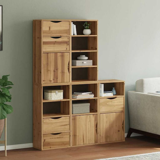 Sideboard made of Solid Wood Coffee 40x24x79cm